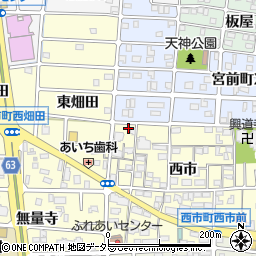愛知県岩倉市西市町東畑田49周辺の地図