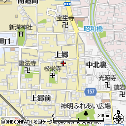 愛知県岩倉市本町上郷周辺の地図