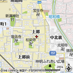 愛知県岩倉市本町（上郷）周辺の地図
