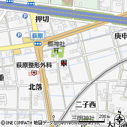 愛知県一宮市萩原町萩原（県）周辺の地図