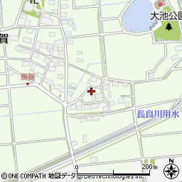 岐阜県海津市平田町勝賀1225周辺の地図