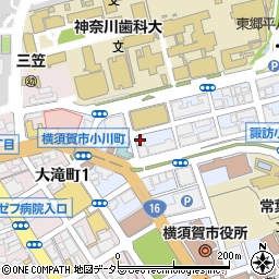 神奈川新聞ビル周辺の地図