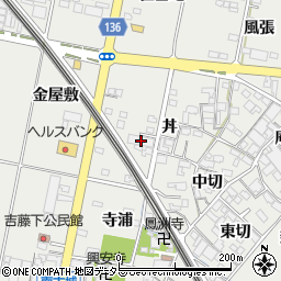 愛知県一宮市明地金屋敷102周辺の地図