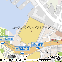 ジーユー横須賀Ｃｏａｓｋａ　Ｂａｙｓｉｄｅ　Ｓｔｏｒｅｓ店周辺の地図