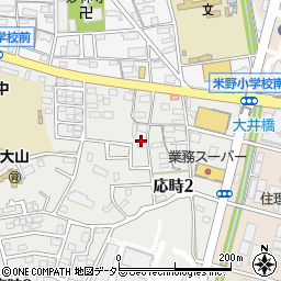 愛知県小牧市応時2丁目50周辺の地図