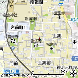 愛知県岩倉市本町宮東周辺の地図