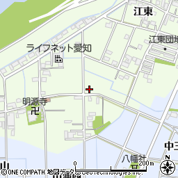 愛知県一宮市東加賀野井江西145周辺の地図