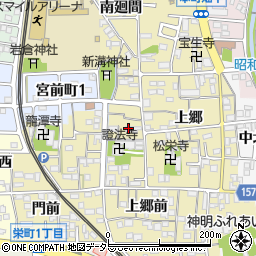 愛知県岩倉市本町（宮東）周辺の地図