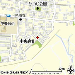 愛知県春日井市中央台8丁目周辺の地図