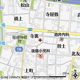 愛知県一宮市萩原町萩原替土12周辺の地図