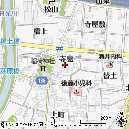 愛知県一宮市萩原町萩原替土5周辺の地図