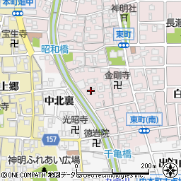 愛知県岩倉市東町東市場屋敷44周辺の地図