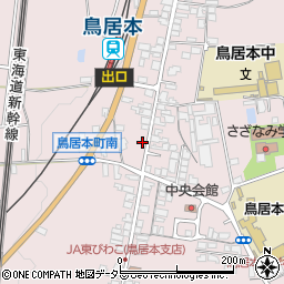 滋賀県彦根市鳥居本町1628周辺の地図