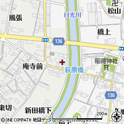 愛知県一宮市明地新田橋上南48周辺の地図