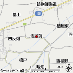 愛知県一宮市丹陽町重吉酒屋前周辺の地図
