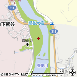 熊谷大橋周辺の地図