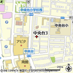 中央台２０５号棟周辺の地図