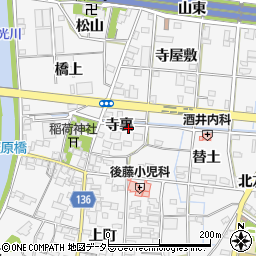 愛知県一宮市萩原町萩原替土10周辺の地図