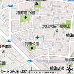 愛知県一宮市丹陽町猿海道（前西）周辺の地図