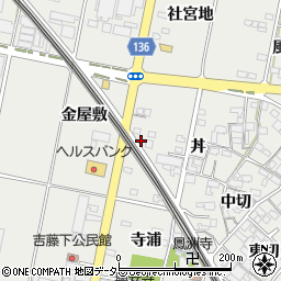 愛知県一宮市明地金屋敷85周辺の地図