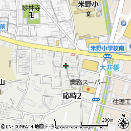 愛知県小牧市応時2丁目176周辺の地図