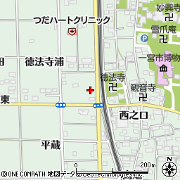 愛知県一宮市大和町妙興寺徳法寺浦82周辺の地図