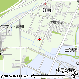 愛知県一宮市東加賀野井江東12周辺の地図