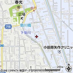 神奈川県小田原市矢作85-4周辺の地図