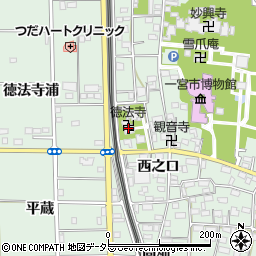 徳法寺周辺の地図