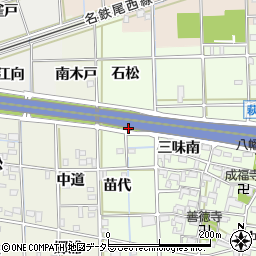 愛知県一宮市萩原町林野中杁周辺の地図