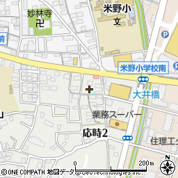 愛知県小牧市応時2丁目175周辺の地図