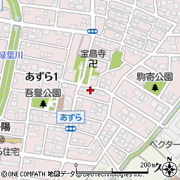 愛知県一宮市丹陽町吾鬘郷内周辺の地図