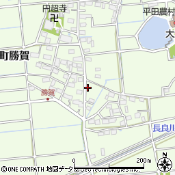 岐阜県海津市平田町勝賀1392周辺の地図