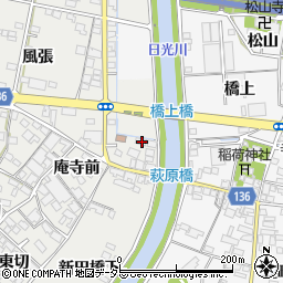 愛知県一宮市明地新田橋上南31周辺の地図