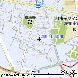 愛知県小牧市下末1065周辺の地図