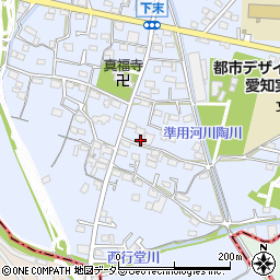 愛知県小牧市下末1067周辺の地図