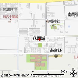 愛知県一宮市祐久八間城周辺の地図