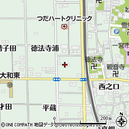 愛知県一宮市大和町妙興寺徳法寺浦17周辺の地図