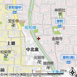 愛知県岩倉市東町東市場屋敷155周辺の地図