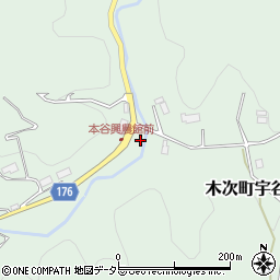島根県雲南市木次町宇谷周辺の地図