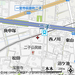 愛知県一宮市萩原町萩原大日15周辺の地図