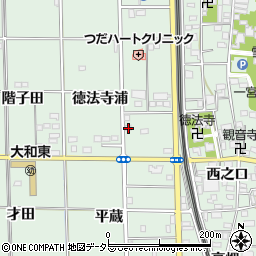 愛知県一宮市大和町妙興寺徳法寺浦21周辺の地図