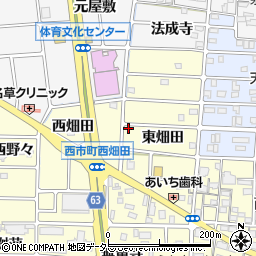 愛知県岩倉市西市町東畑田157-1周辺の地図