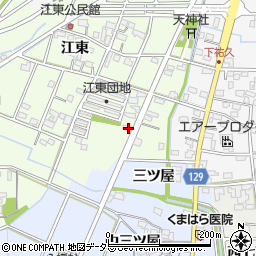 愛知県一宮市東加賀野井江東1251周辺の地図