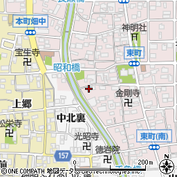 愛知県岩倉市東町東市場屋敷56周辺の地図