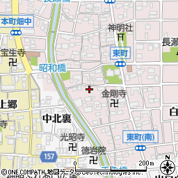 愛知県岩倉市東町東市場屋敷51周辺の地図