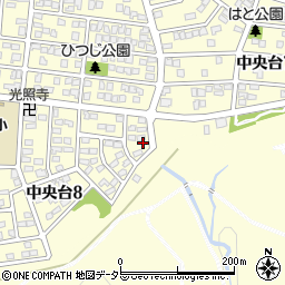 愛知県春日井市中央台8丁目10周辺の地図