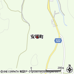 京都府綾部市安場町周辺の地図