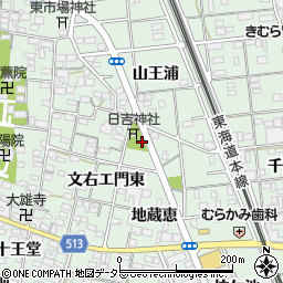 愛知県一宮市大和町妙興寺地蔵恵24周辺の地図