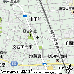 愛知県一宮市大和町妙興寺地蔵恵21周辺の地図